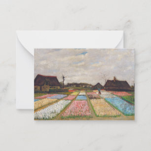 Vincent van Gogh - Blumenbeete in Holland Mitteilungskarte