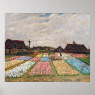 Vincent van Gogh - Blumenbeete in Holland Poster