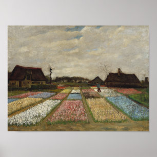 Vincent van Gogh - Blumenbeete in Holland Poster