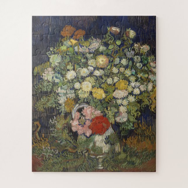 Vincent van Gogh | Blumenstrauß der Blumen in (Vertikal)