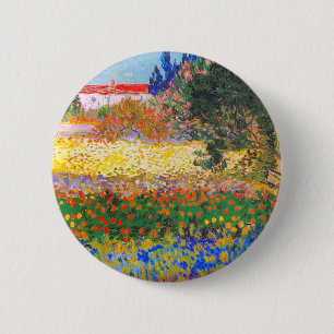 Vincent Van Gogh Blütengarten Button