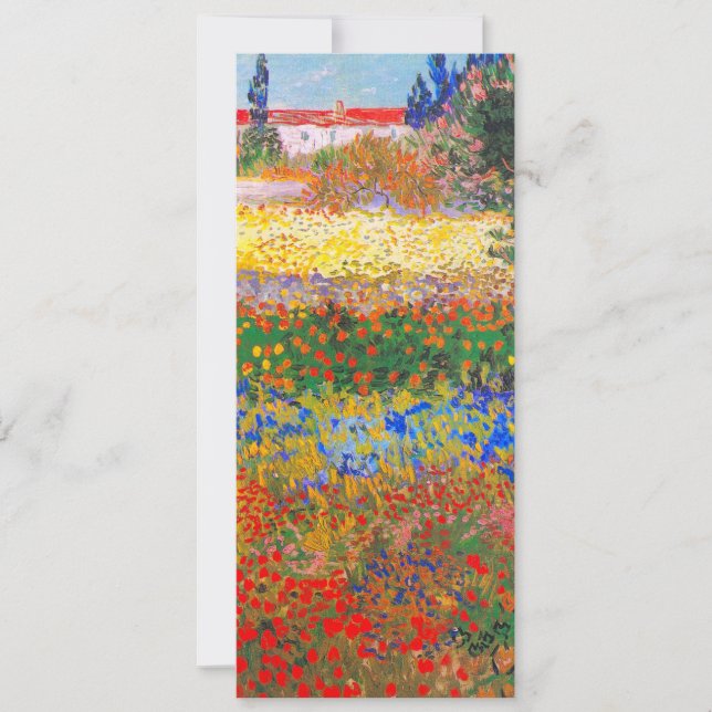 Vincent Van Gogh Blütengarten Einladung (Vorderseite)