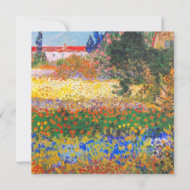Vincent Van Gogh Blütengarten Einladung (Vorderseite)