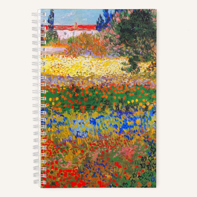 Vincent Van Gogh Blütengarten Notizbuch (Vorderseite)