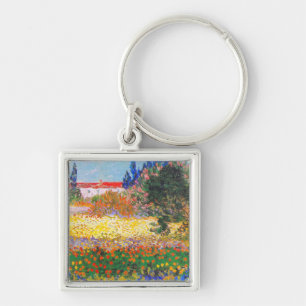 Vincent Van Gogh Blütengarten Schlüsselanhänger