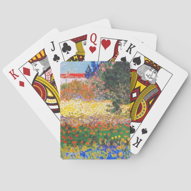 Vincent Van Gogh Blütengarten Spielkarten (Rückseite)