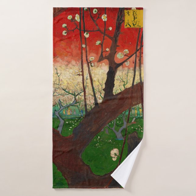 Vincent van Gogh - Blütenpflanzenbaum Badhandtuch Set (Badehandtuch)