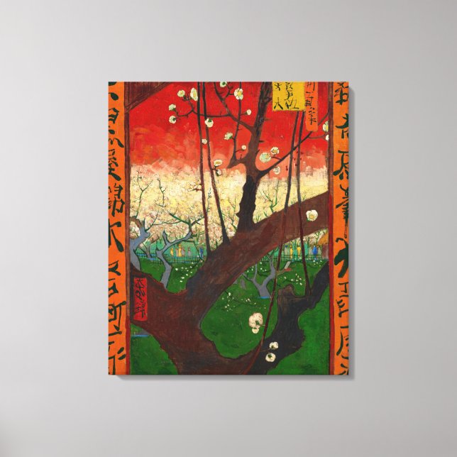 Vincent van Gogh - Blütenpflanzenbaum Leinwanddruck (Vorderseite)