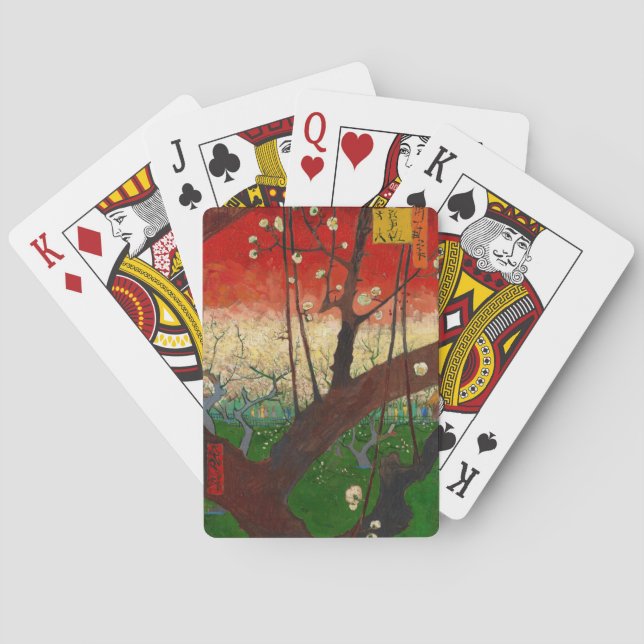 Vincent van Gogh - Blütenpflanzenbaum Spielkarten (Rückseite)