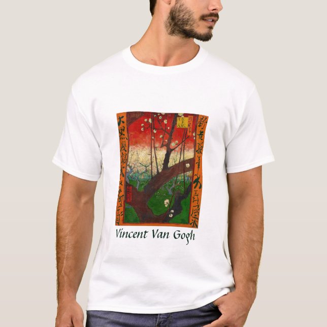 Vincent van Gogh - Blütenpflanzenbaum T-Shirt (Vorderseite)