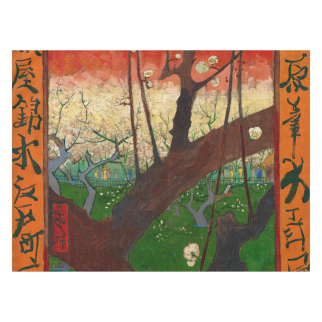 Vincent van Gogh - Blütenpflanzenbaum Tischdecke (Vorderseite (Horizontal))