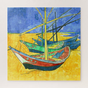 Vincent van Gogh Boats at Saintes-Marie watercol