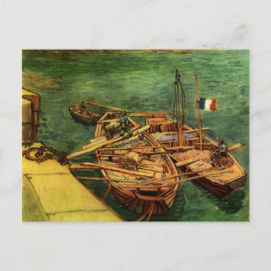 Vincent Van Gogh Boats Postkarte