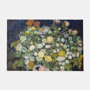 Vincent van Gogh - Bouquet der Blume in einer Vase Fußmatte