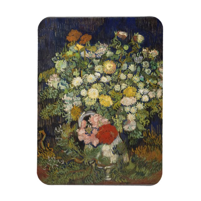 Vincent van Gogh Bouquet von Blume in einer Vase Magnet (Vertikal)