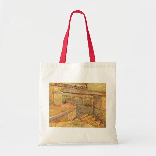 Vincent van Gogh Brücken über die Seine Asnieres Tragetasche (Vorne)