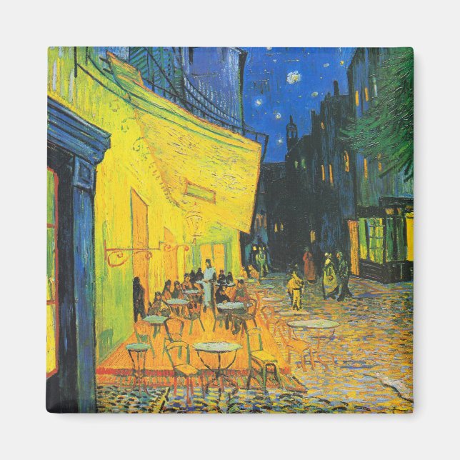 Vincent Van Gogh Café Terasse New Orleans Club Magnet (Vorne)