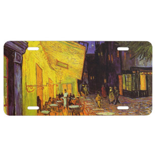 Vincent Van Gogh Café Terasse New Orleans Club US Nummernschild