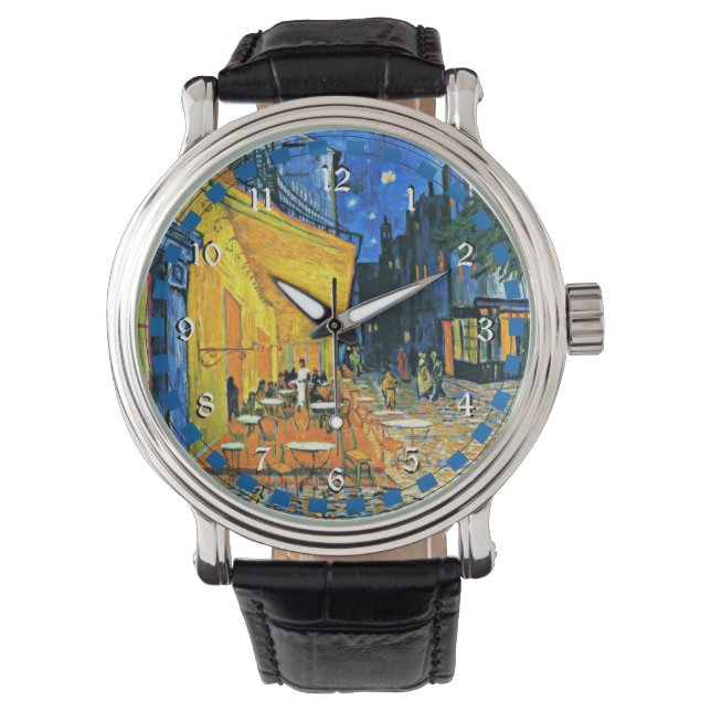 Vincent Van Gogh: Cafe Terrace Armbanduhr (Vorderseite)