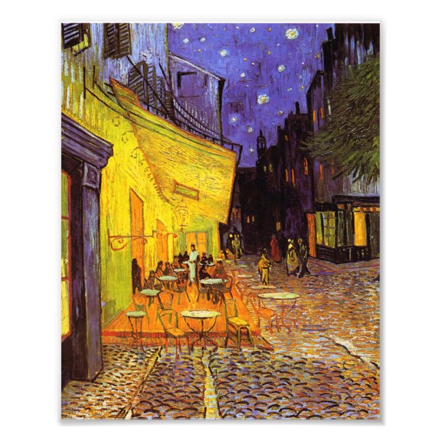 Vincent Van Gogh Cafe Terrace At Night Fine Art Fotodruck (Vorne)