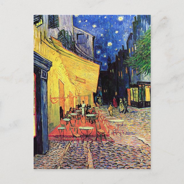 Vincent van Gogh - "Café Terrace at Night" Postkarte (Vorderseite)