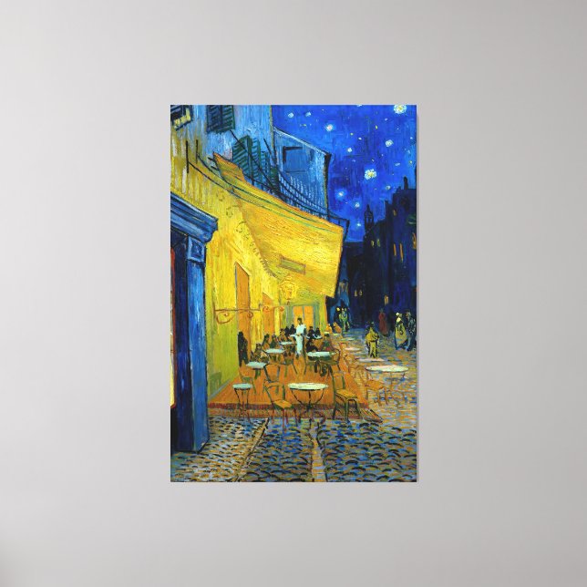 Vincent van Gogh Café Terrasse am Abend (1888) Leinwanddruck (Vorderseite)