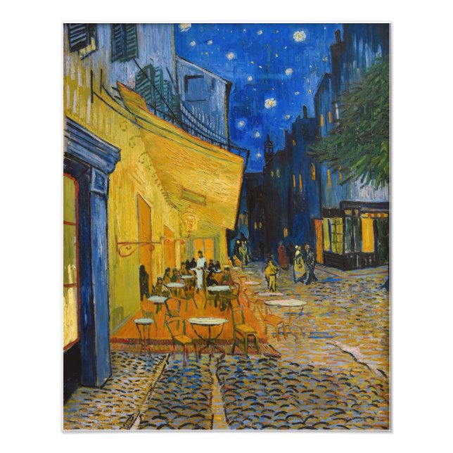 Vincent van Gogh - Café Terrasse am Abend Fotodruck (Vorne)