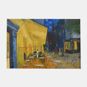 Vincent van Gogh - Café Terrasse am Abend Fußmatte