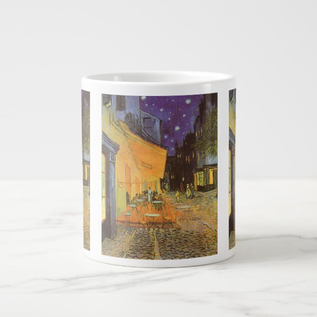 Vincent van Gogh - Café Terrasse am Abend Jumbo-Tasse (Vorderseite)