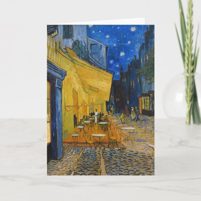 Vincent van Gogh - Café Terrasse am Abend Karte (Vorderseite)