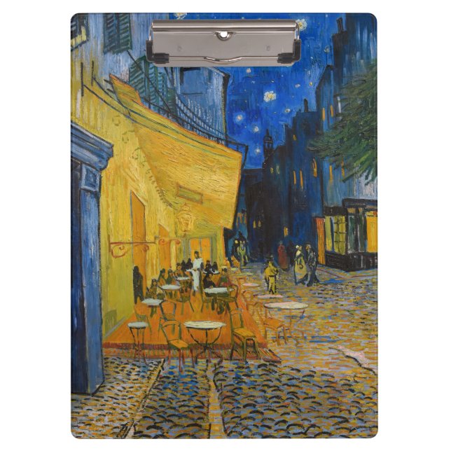 Vincent van Gogh - Café Terrasse am Abend Klemmbrett (Vorderseite)