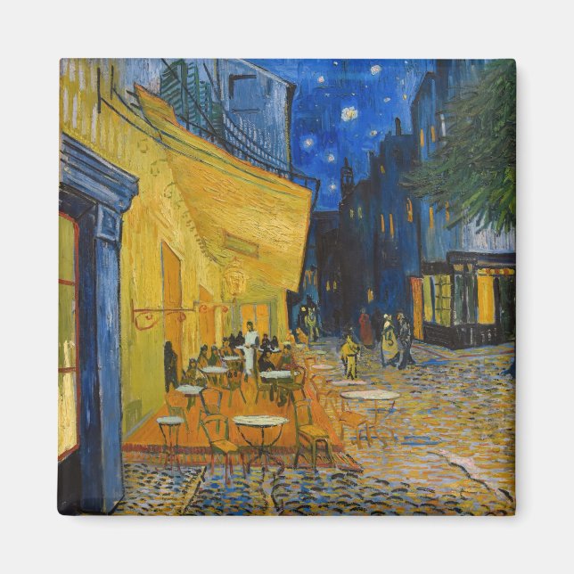 Vincent van Gogh - Café Terrasse am Abend Magnet (Vorne)