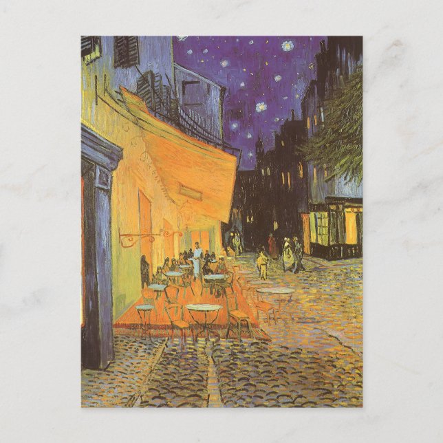 Vincent van Gogh - Café Terrasse am Abend Postkarte (Vorderseite)