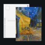 Vincent van Gogh - Café Terrasse am Abend Postkarte<br><div class="desc">Café Terrasse am Place du Forum am Abend - Vincent van Gogh,  1888</div>