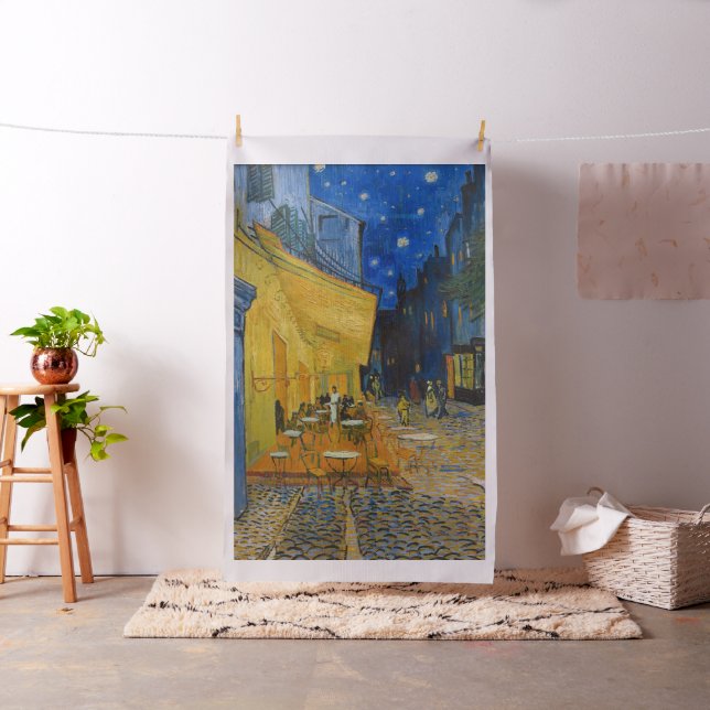 Vincent van Gogh - Café Terrasse am Abend Stoff (Beispiel)