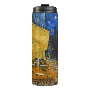 Vincent van Gogh - Café Terrasse am Abend Thermosbecher