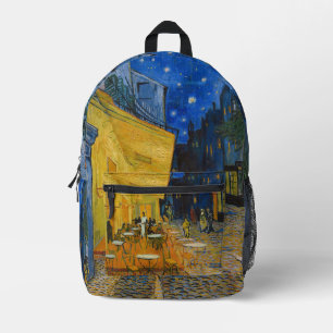 Vincent van Gogh - Café-Terrasse bei Nacht Bedruckter Rucksack