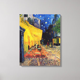 Vincent Van Gogh - Café-Terrasse bei Nacht Fine Ar Leinwanddruck