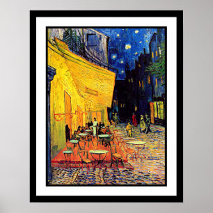 Vincent Van Gogh - Café-Terrasse bei Nacht Fine Ar Poster