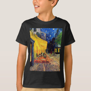 Vincent Van Gogh - Café-Terrasse bei Nacht Fine Ar T-Shirt