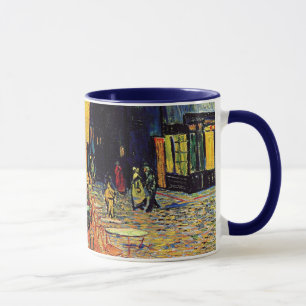 Vincent Van Gogh - Café-Terrasse bei Nacht Fine Ar Tasse