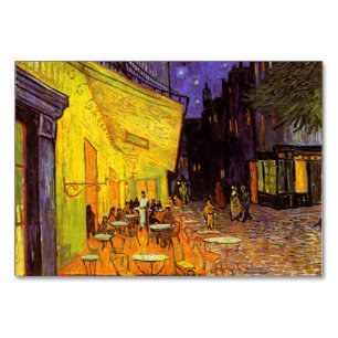 Vincent Van Gogh Café-Terrasse bei Nacht Fine Art Tischnummer