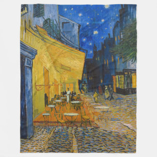 Vincent van Gogh - Café-Terrasse bei Nacht Fleecedecke
