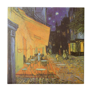 Vincent van Gogh - Café-Terrasse bei Nacht Fliese