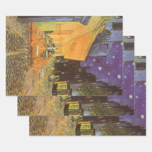 Vincent van Gogh - Café-Terrasse bei Nacht Geschenkpapier Set