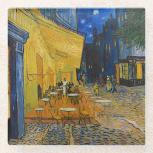 Vincent van Gogh - Café-Terrasse bei Nacht Glasuntersetzer