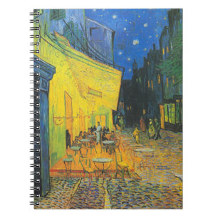 Vincent Van Gogh Café-Terrasse bei Nacht Notizblock