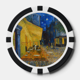 Vincent van Gogh - Café-Terrasse bei Nacht Pokerchips