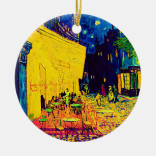 Vincent Van Gogh - Café-Terrasse bei Nacht Pop Art Keramikornament