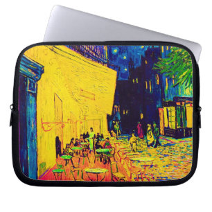 Vincent Van Gogh - Café-Terrasse bei Nacht Pop Art Laptopschutzhülle